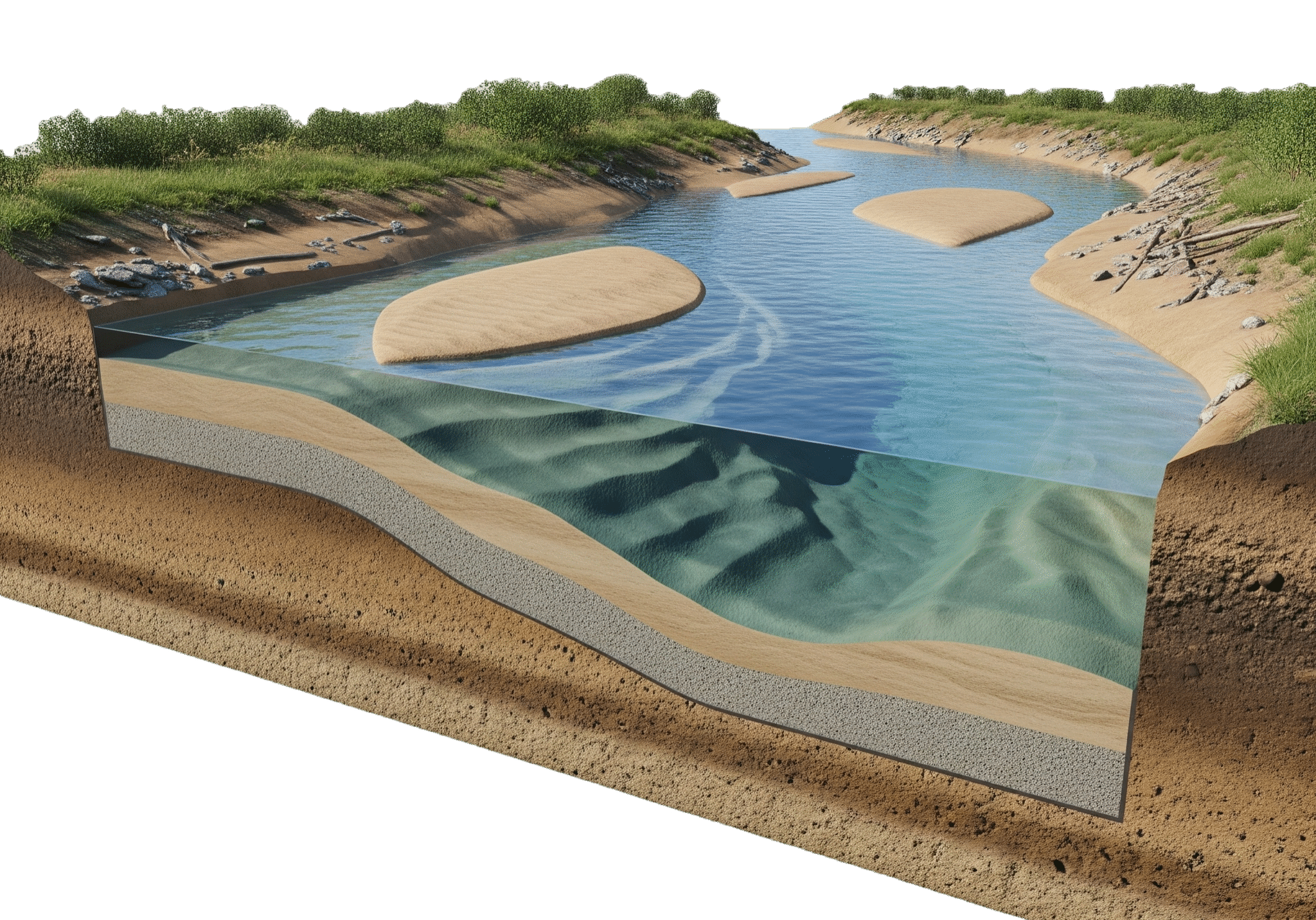 Prairie3D-Geoinformatics_Saskatoon-Saskatchewan_Botom Density Sand Depth Model From Botom Density Sonar Sounding