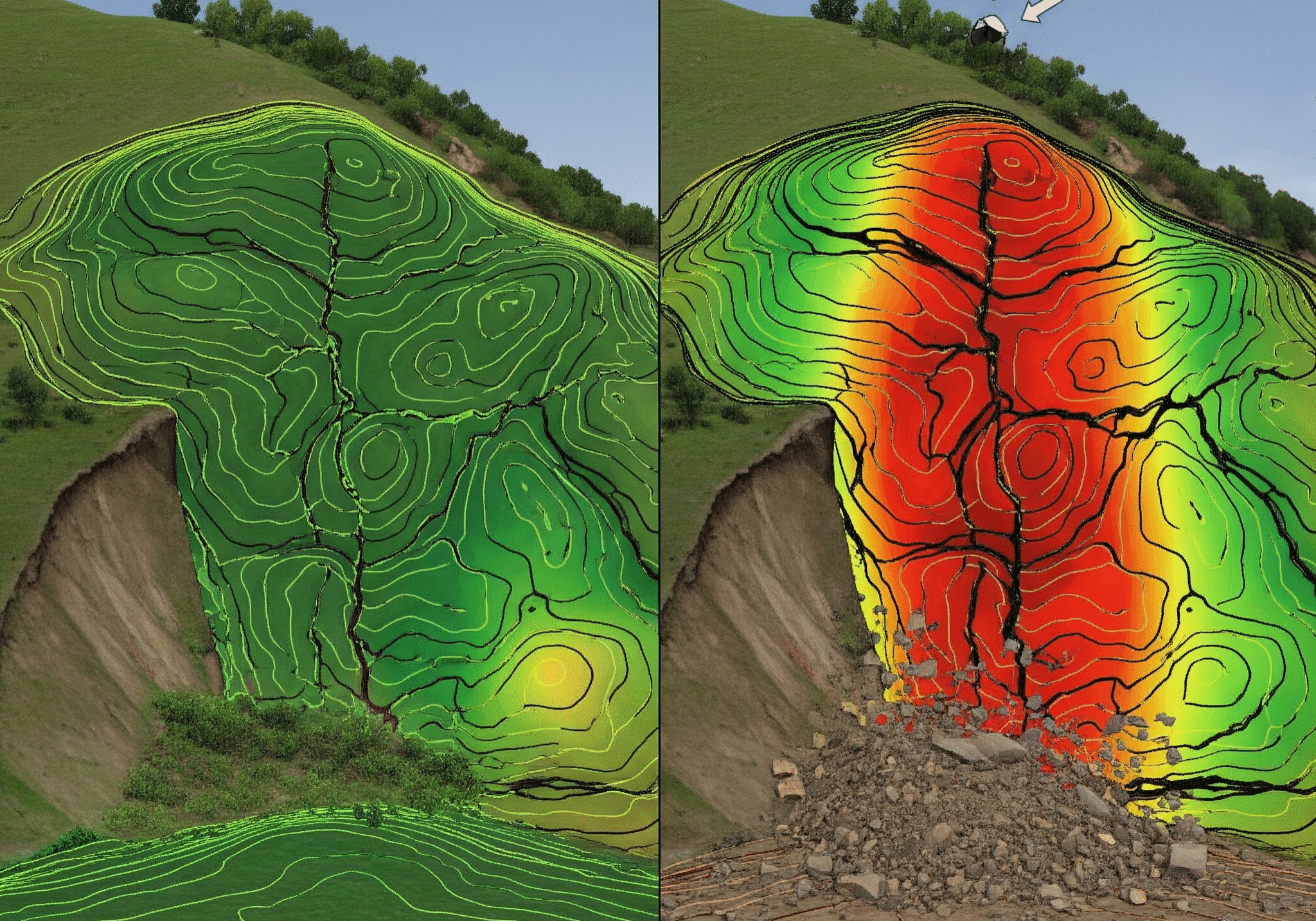 Prairie3D-Geoinformatics_Saskatoon-Saskatchewan_sope stability change detection simulation