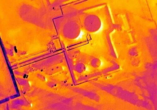 Remote Sensing Industrial Tanks FLIR Thermal Imaging Mitchinson Flight Centre Danno Peters