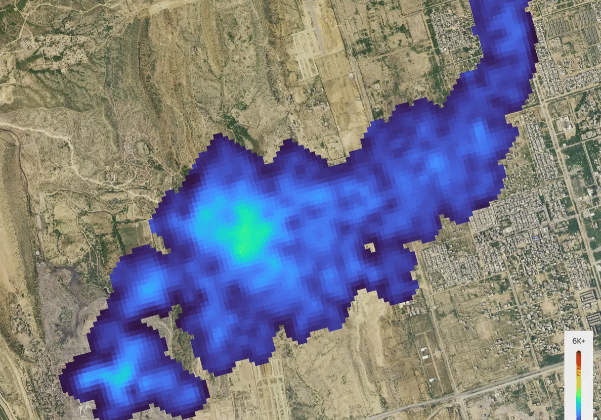 satellite detection of gas plumes